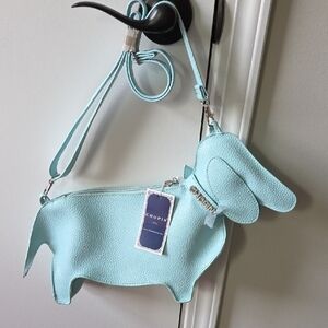 NWT Light Blue / Aqua Crossbody Bag by Chopin Roma